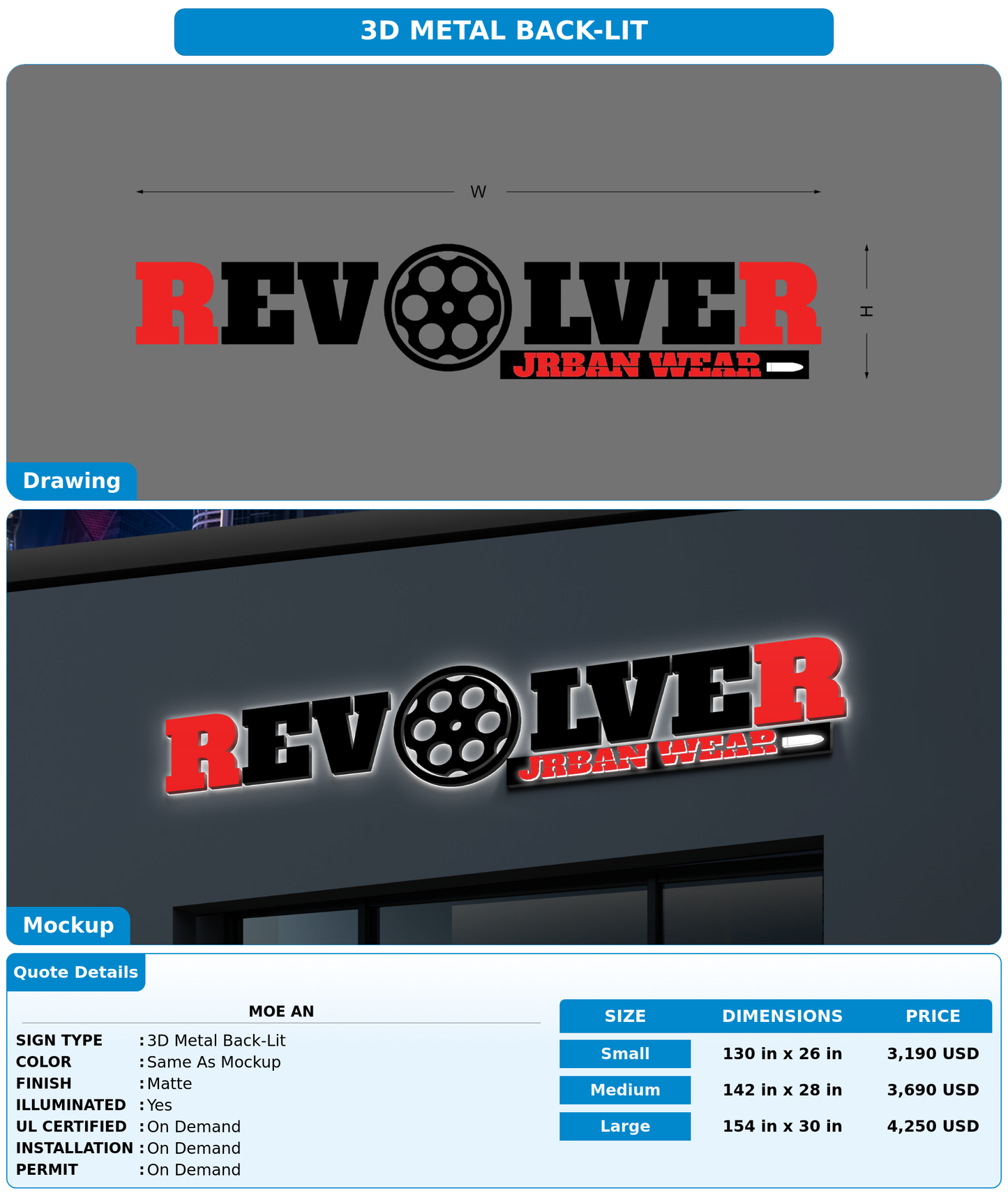 CUSTOM MOCKUP SIGN FOR MOE AN