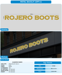 CUSTOM MOCKUP SIGN FOR alejandra rojero