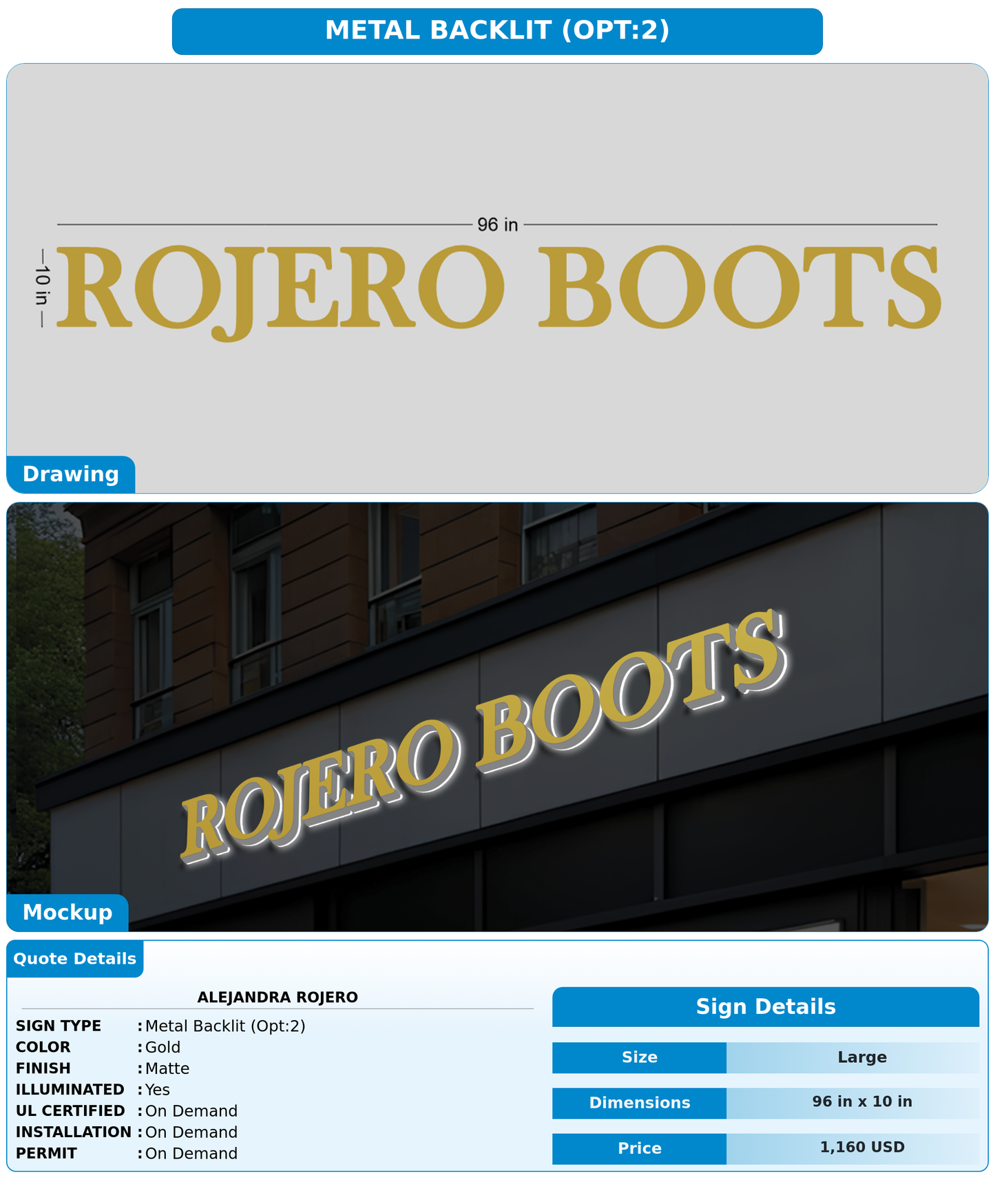 CUSTOM MOCKUP SIGN FOR alejandra rojero