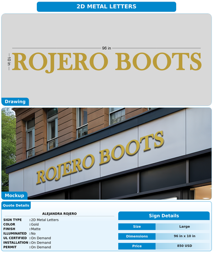 CUSTOM MOCKUP SIGN FOR alejandra rojero