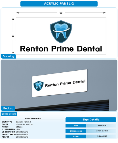 CUSTOM MOCKUP SIGN FOR MinYoung Choi