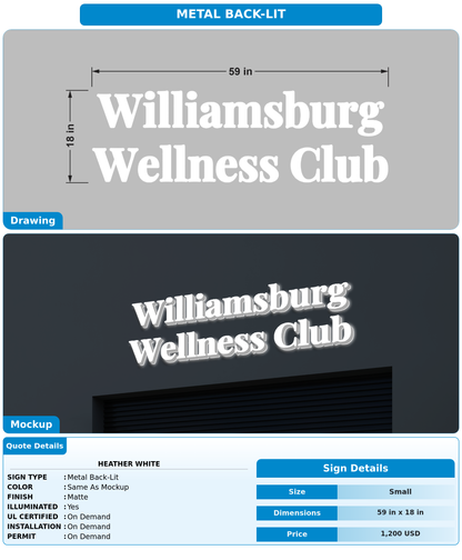 CUSTOM MOCKUP SIGN FOR Heather White