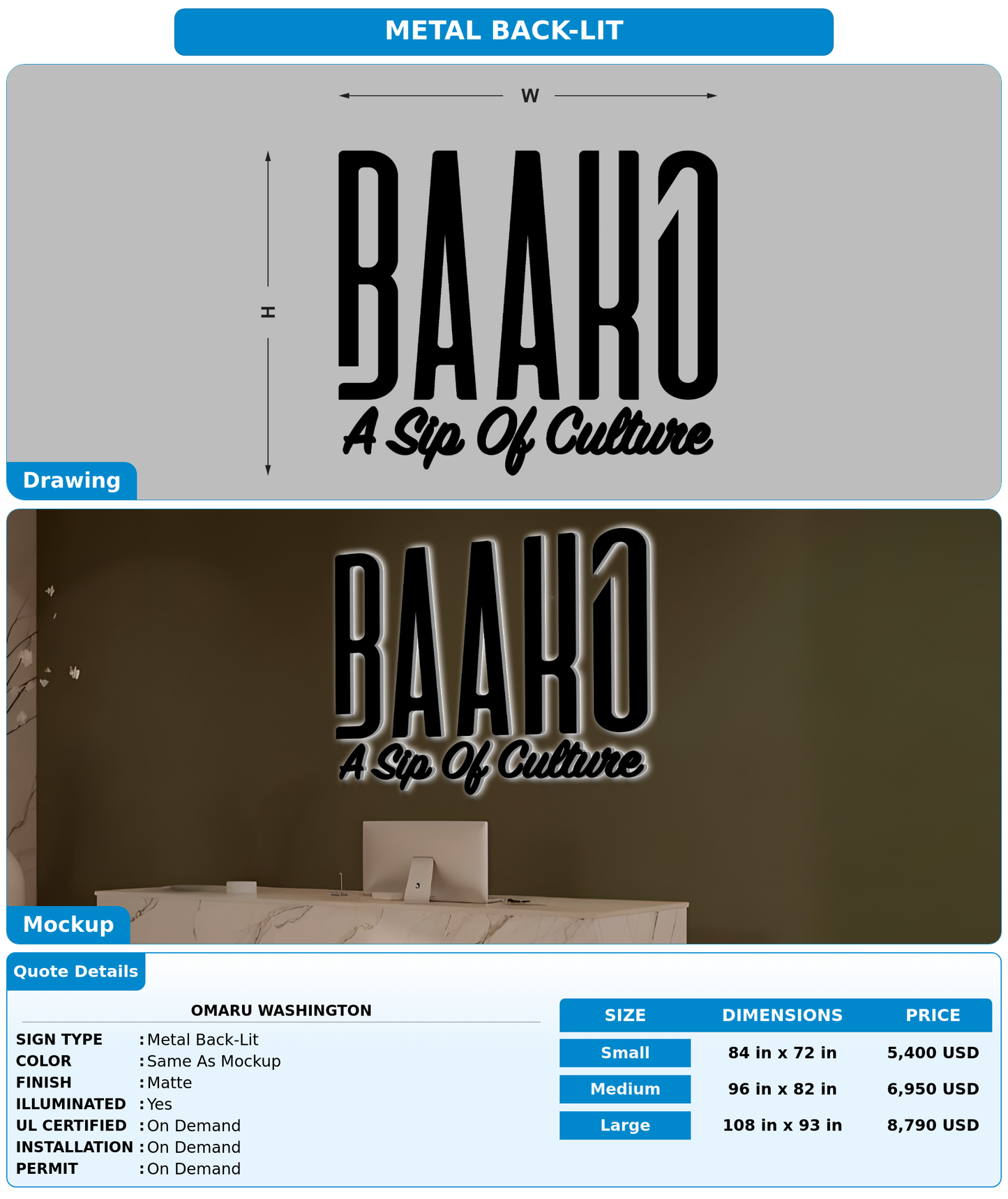 CUSTOM MOCKUP SIGN FOR Omaru Washington
