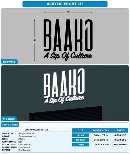 CUSTOM MOCKUP SIGN FOR Omaru Washington