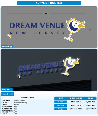 CUSTOM MOCKUP SIGN FOR Tochi Ukaigwe