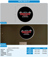 CUSTOM MOCKUP SIGN FOR Oscar A Calderon Garcia