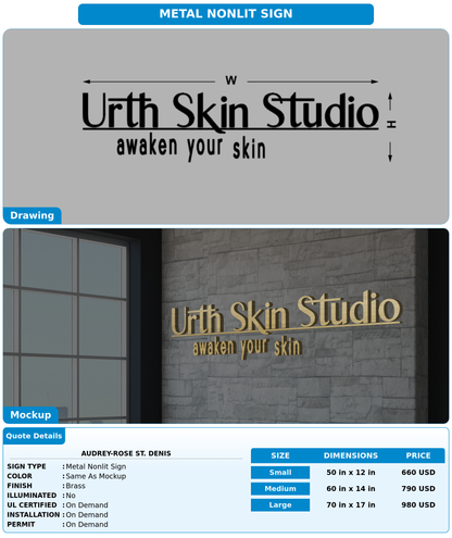 CUSTOM MOCKUP SIGN FOR Audrey-Rose St. Denis