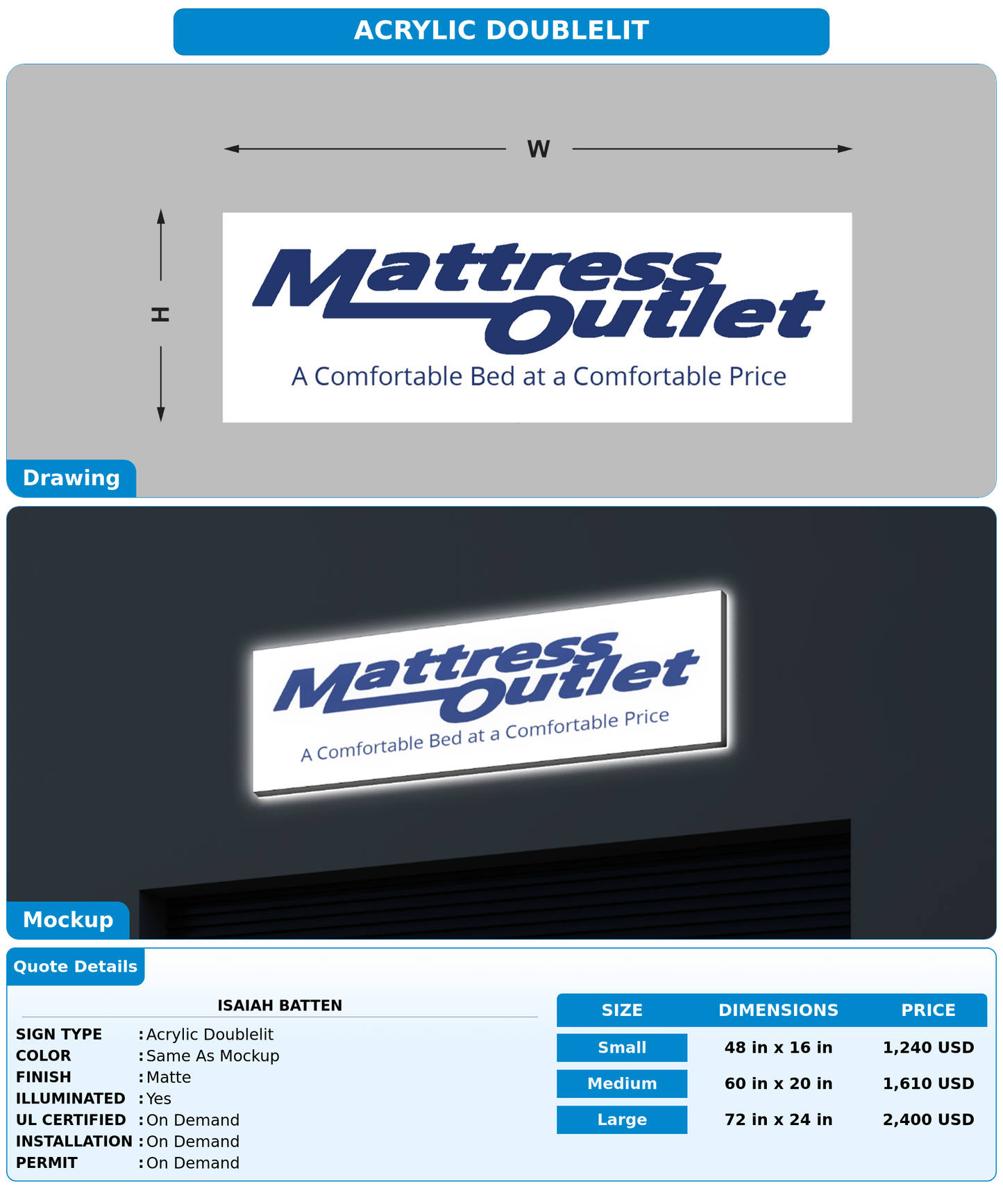 CUSTOM MOCKUP SIGN FOR ISAIAH BATTEN