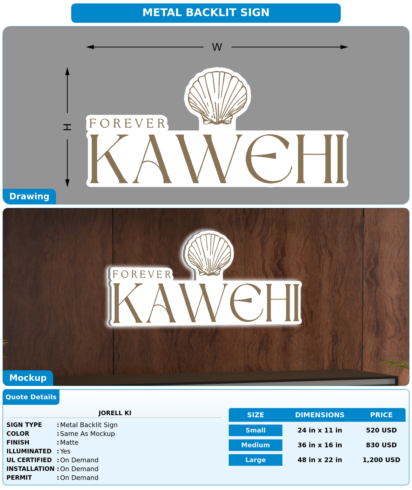 CUSTOM MOCKUP SIGN FOR Jorell Ki