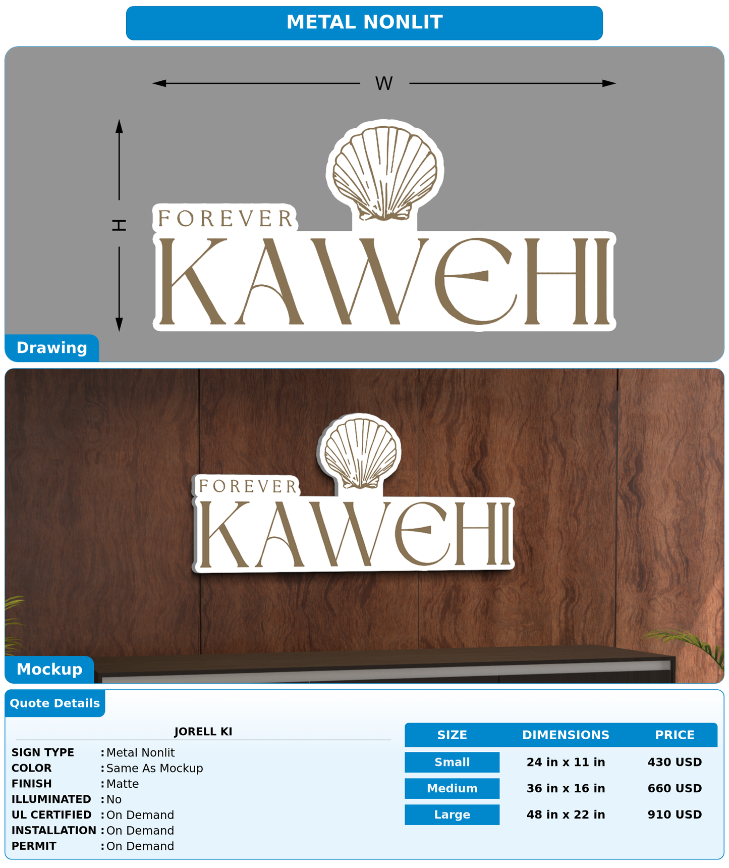 CUSTOM MOCKUP SIGN FOR Jorell Ki