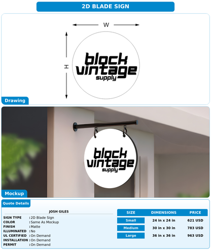 CUSTOM MOCKUP SIGN FOR Josh Giles