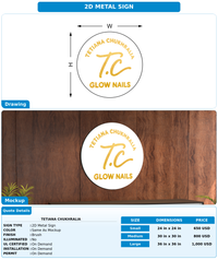 CUSTOM MOCKUP SIGN FOR Tetiana Chukhralia