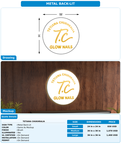 CUSTOM MOCKUP SIGN FOR Tetiana Chukhralia