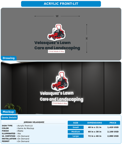 CUSTOM MOCKUP SIGN FOR Jordan Velasquez