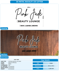 CUSTOM MOCKUP SIGN FOR Caty tate