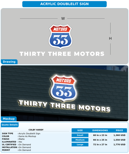CUSTOM MOCKUP SIGN FOR Colby Hardy