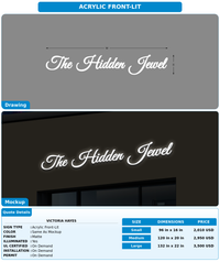 CUSTOM MOCKUP SIGN FOR Victoria Hayes
