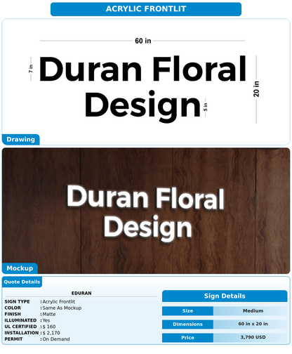 CUSTOM MOCKUP SIGN FOR eduran