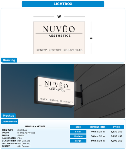 CUSTOM MOCKUP SIGN FOR melissa martinez