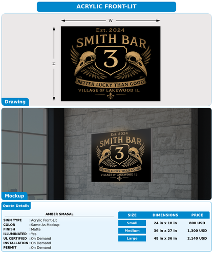 CUSTOM MOCKUP SIGN FOR Amber Smasal