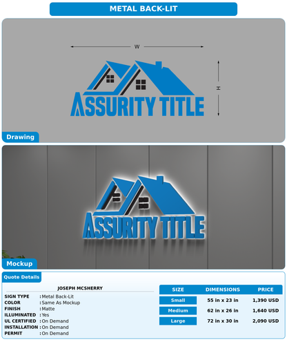 CUSTOM MOCKUP SIGN FOR Joseph McSherry