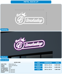 CUSTOM MOCKUP SIGN FOR jacob luna