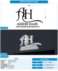 CUSTOM MOCKUP SIGN FOR Ackeem
