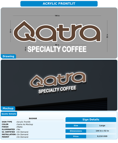 CUSTOM MOCKUP SIGN FOR Bashar