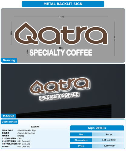 CUSTOM MOCKUP SIGN FOR Bashar