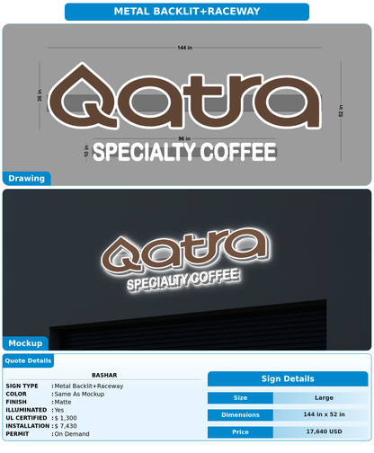 CUSTOM MOCKUP SIGN FOR Bashar