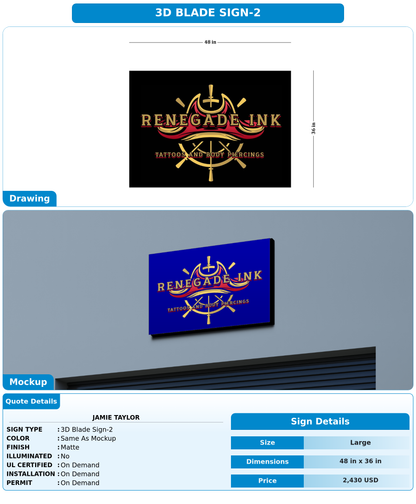 CUSTOM MOCKUP SIGN FOR Jamie taylor
