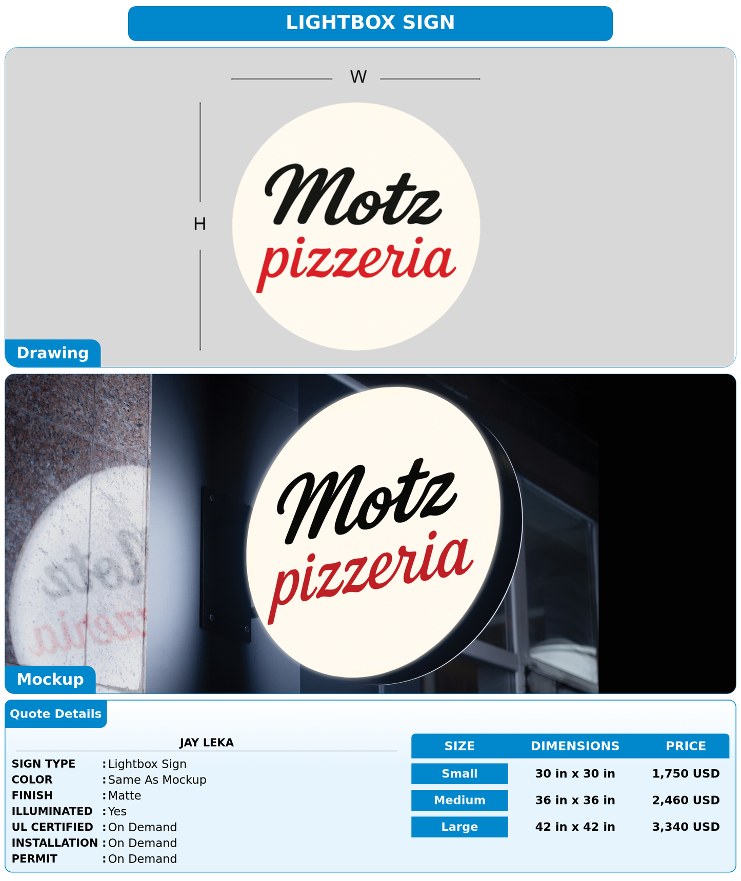 CUSTOM MOCKUP SIGN FOR Jay Leka