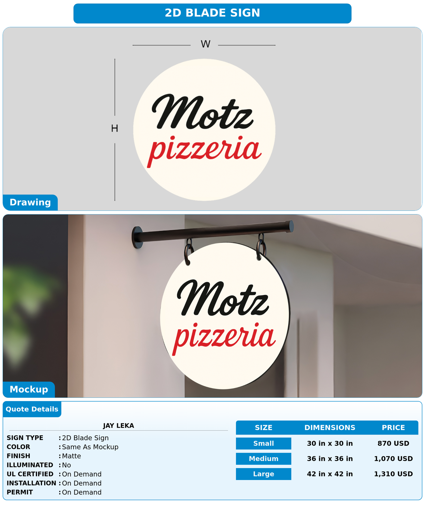 CUSTOM MOCKUP SIGN FOR Jay Leka