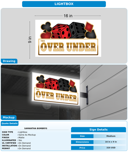 CUSTOM MOCKUP SIGN FOR Samantha Bombrys