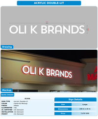 CUSTOM MOCKUP SIGN FOR Olivia