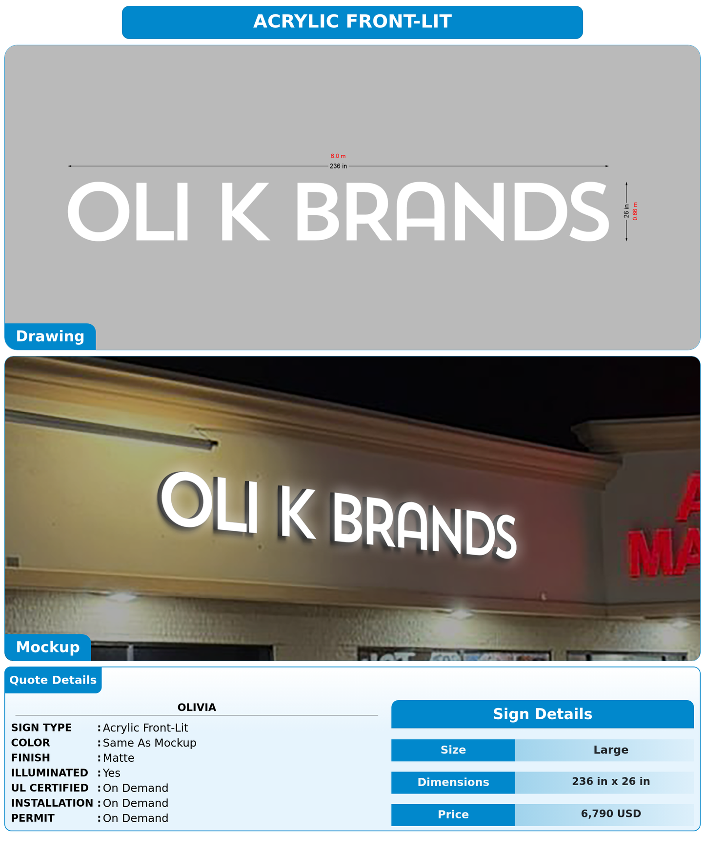 CUSTOM MOCKUP SIGN FOR Olivia