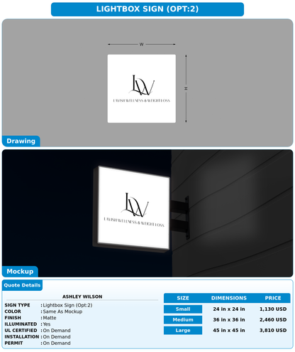 CUSTOM MOCKUP SIGN FOR Ashley wilson