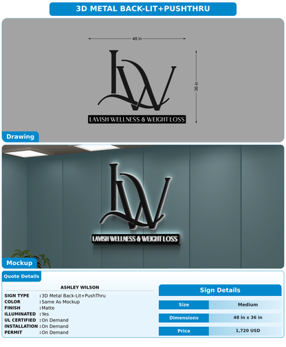 CUSTOM MOCKUP SIGN FOR Ashley wilson