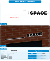 CUSTOM MOCKUP SIGN FOR James Meder