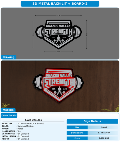 CUSTOM MOCKUP SIGN FOR David Woolson