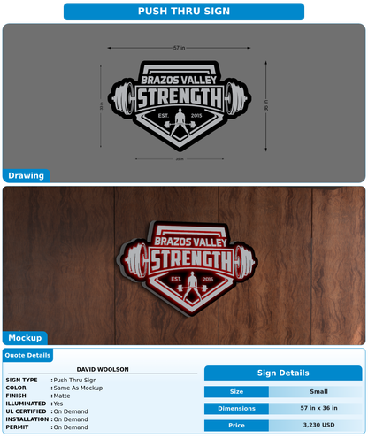 CUSTOM MOCKUP SIGN FOR David Woolson
