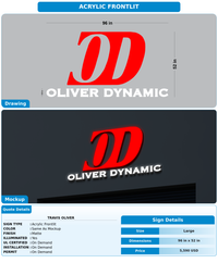 CUSTOM MOCKUP SIGN FOR Travis Oliver