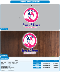 CUSTOM MOCKUP SIGN FOR Edna
