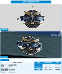 CUSTOM MOCKUP SIGN FOR Sydney Kitchens