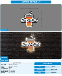 CUSTOM MOCKUP SIGN FOR Josh Schacht