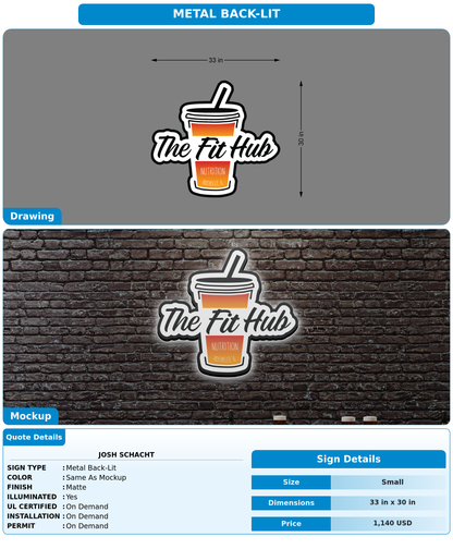 CUSTOM MOCKUP SIGN FOR Josh Schacht