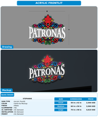 CUSTOM MOCKUP SIGN FOR Stephanie