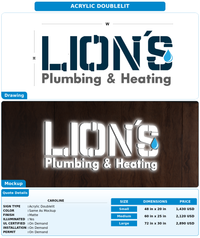CUSTOM MOCKUP SIGN FOR Caroline