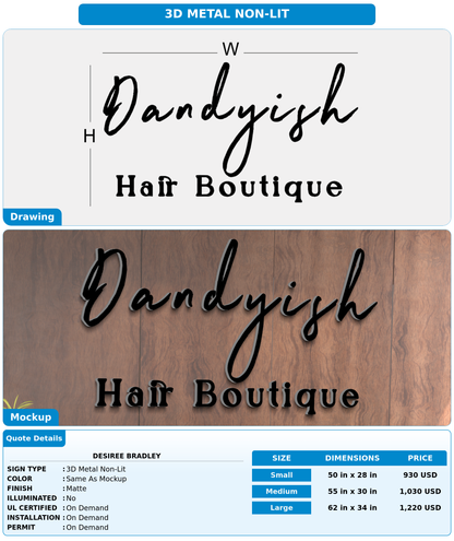 CUSTOM MOCKUP SIGN FOR Desiree Bradley