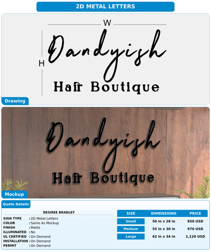 CUSTOM MOCKUP SIGN FOR Desiree Bradley